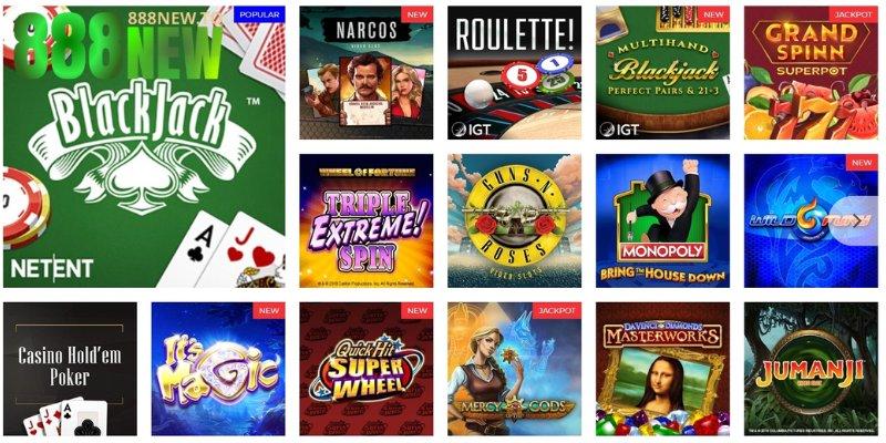 Top game nổi bật tại casino 888NEW đáng thử